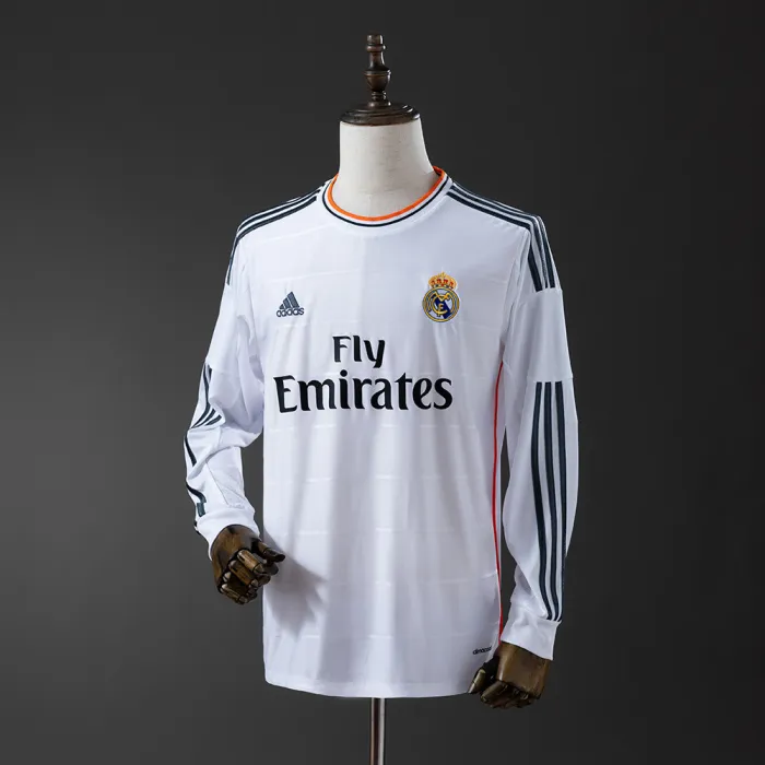 Retro Real Madrid 2013-14 Home Long Sleeves