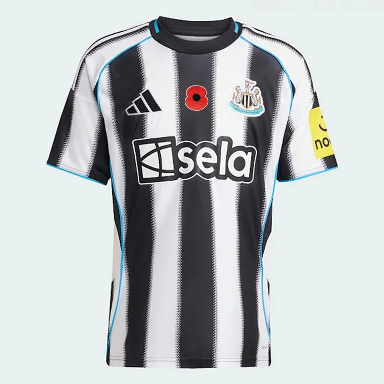 【S~4XL】Newcastle United 25/26 Poppy Home Football Shirt1:1 Thai quality