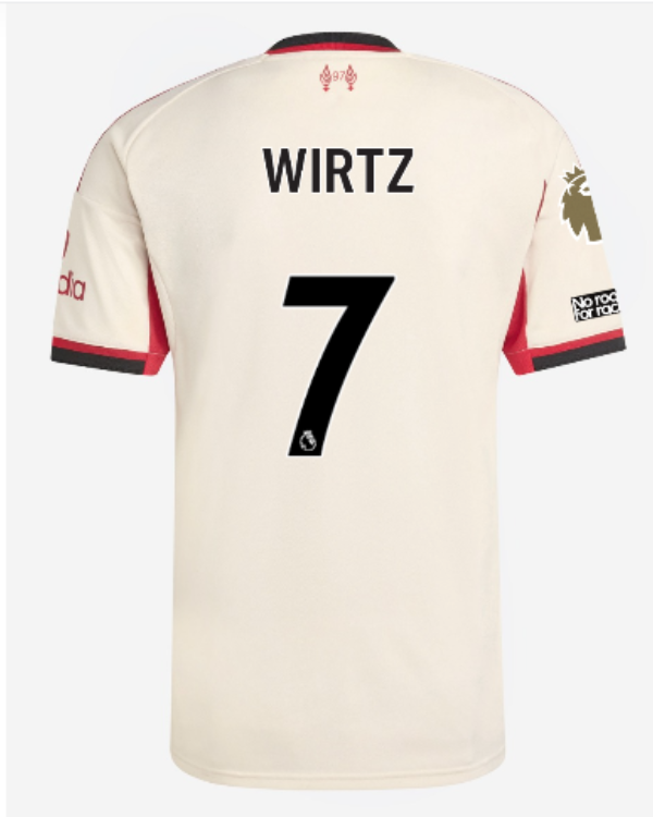 2025/2026 Liverpool away WIRTZ #7 Soccer Jersey