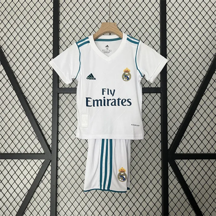 Retro Kids Real Madrid 2017-18 Home Kit