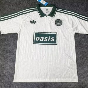 (S-4XL)2025 Oasis Tour Jacquard White Jersey