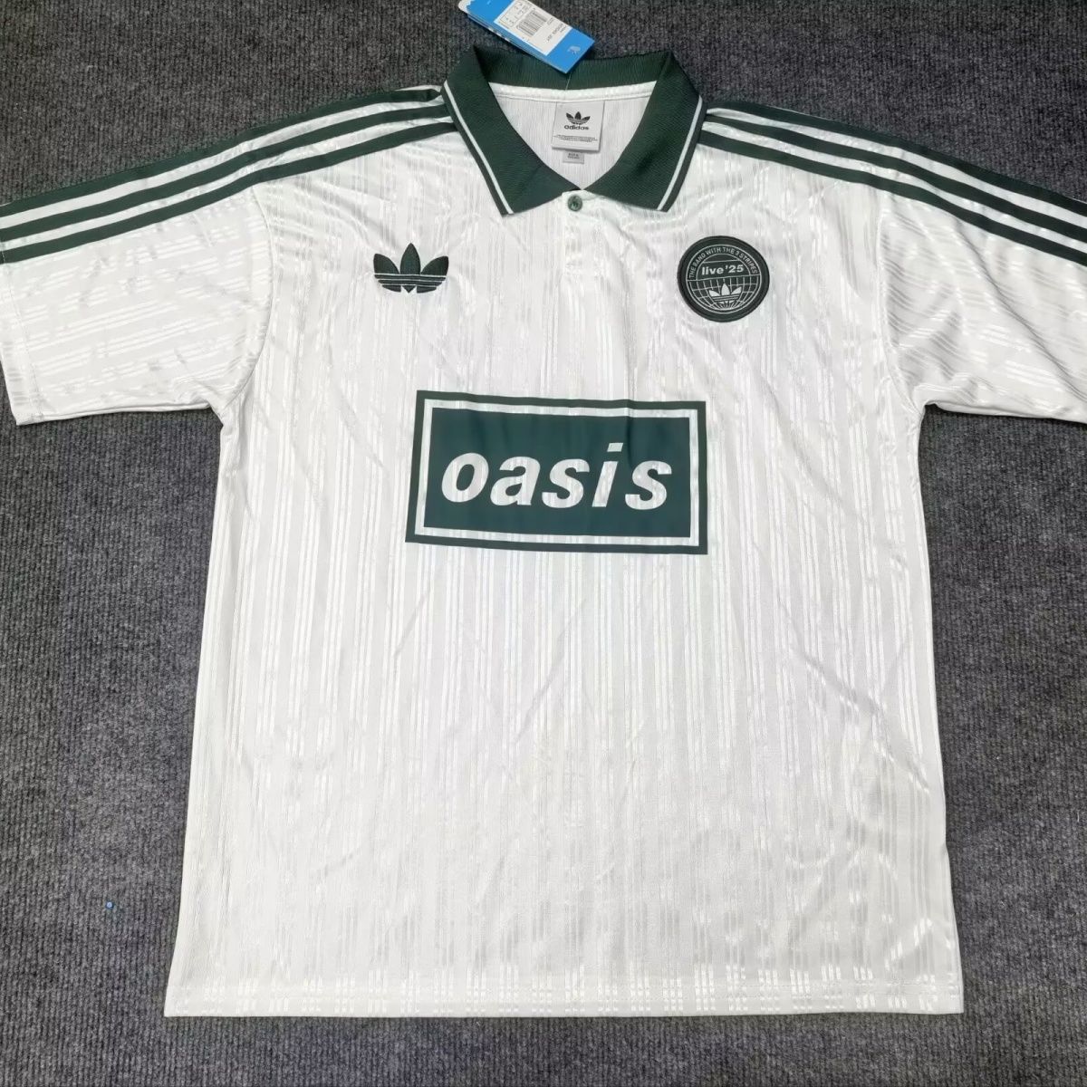(S-4XL)2025 Oasis Tour Jacquard White Jersey