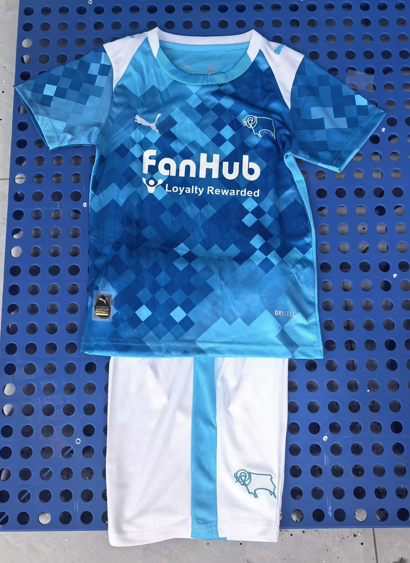 Kids 2025/2026 Derby County Third Kit 1:1 Thai Quality