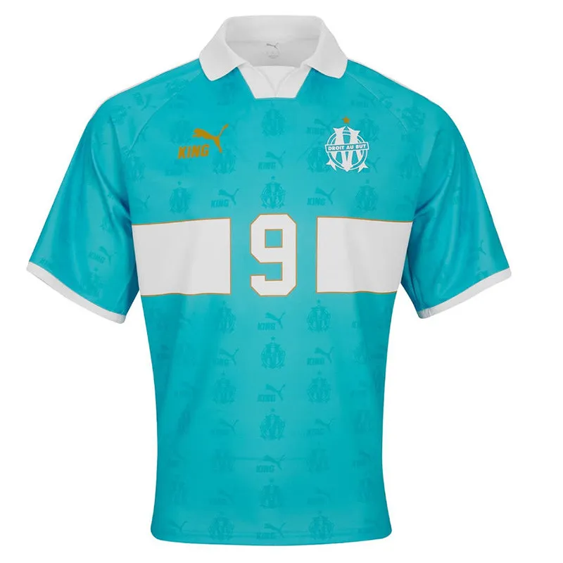 Maillot Rétro King OM Bleu