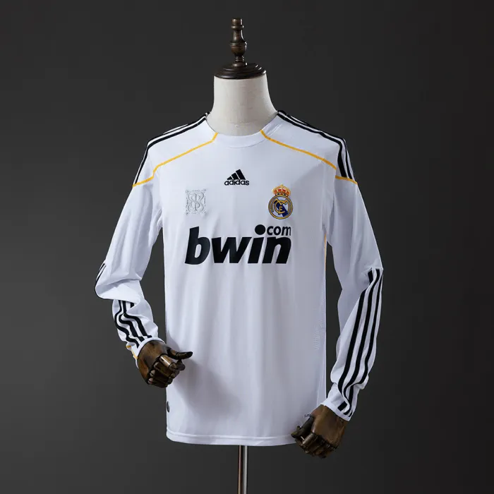 Retro Real Madrid 2009-10 Home Long Sleeves