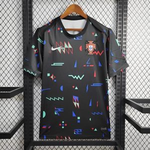 2024 Portugal Pre-match Small Geometric Patterns Jersey 1:1 Thai Quality