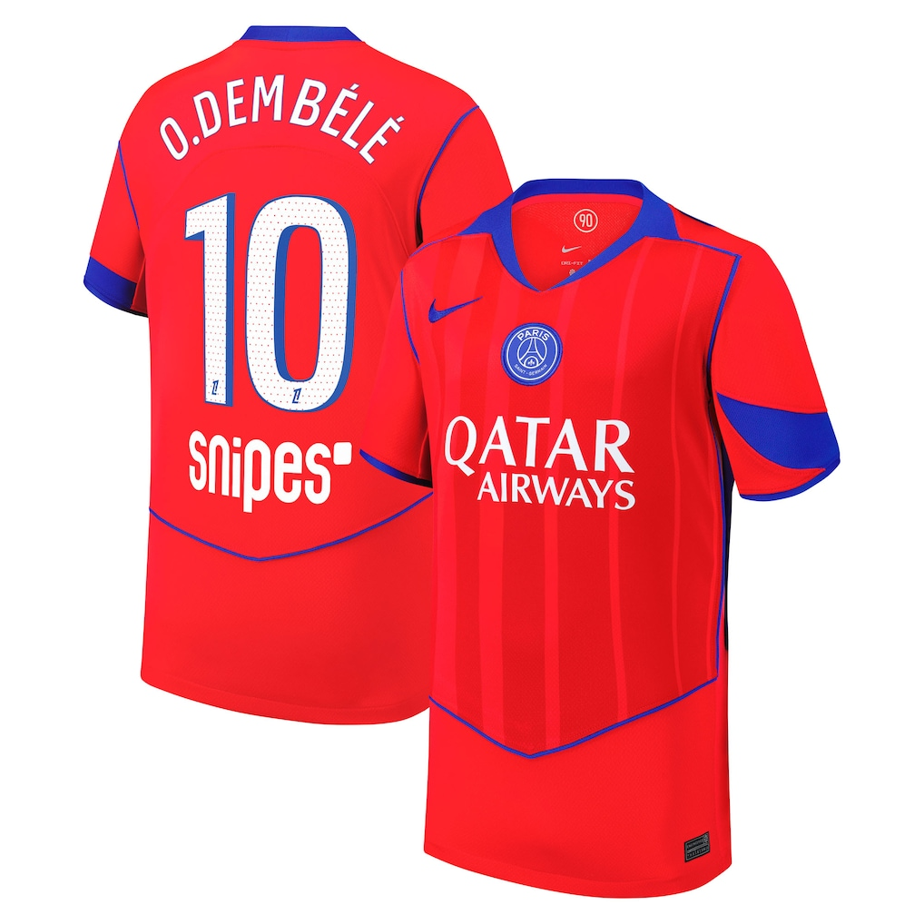 PSG Third Stadium Shirt 2025-26 - with O. Dembélé 10 printing