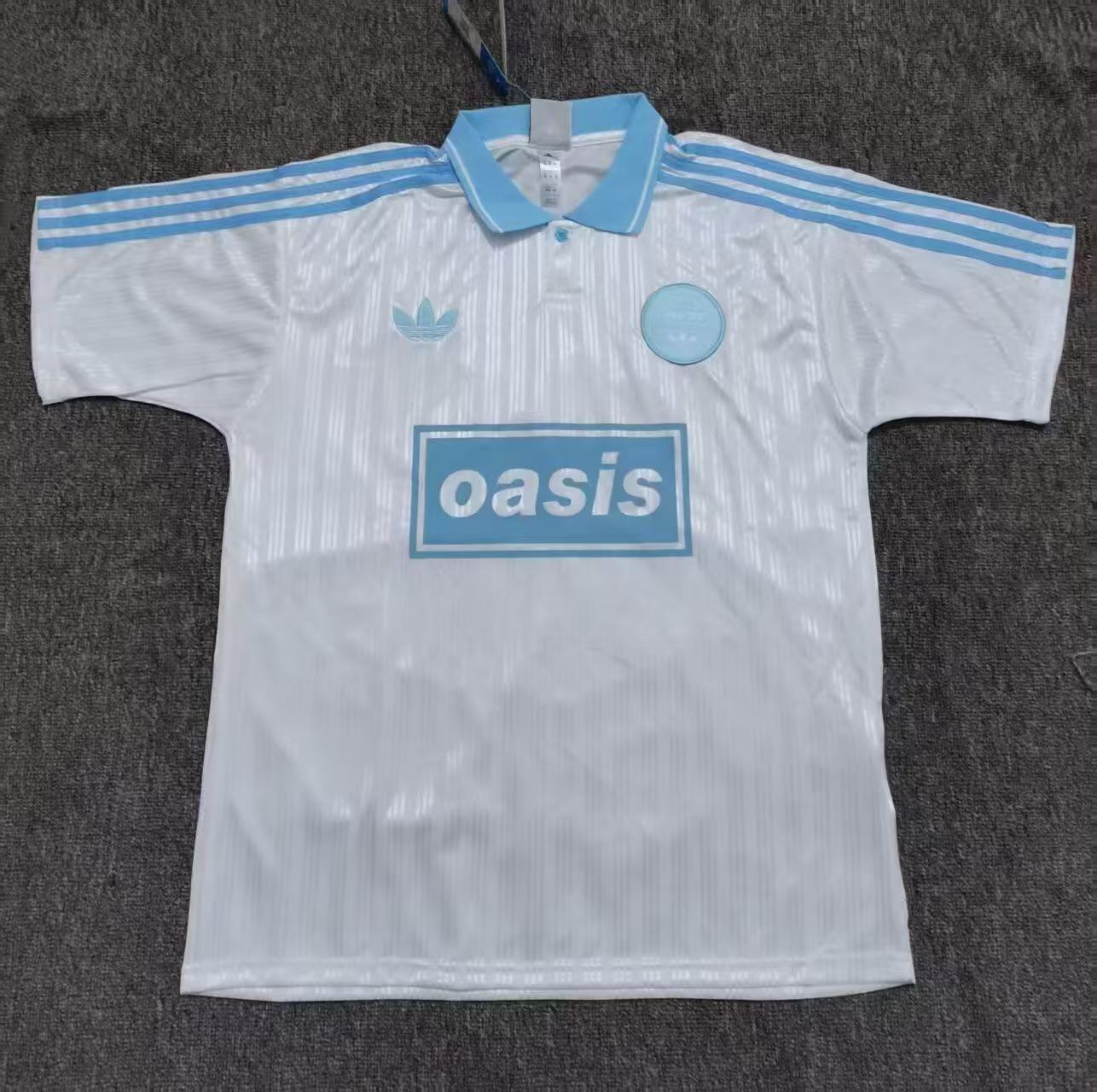(S-4XL)2025 Oasis Tour Jacquard Blue Jersey