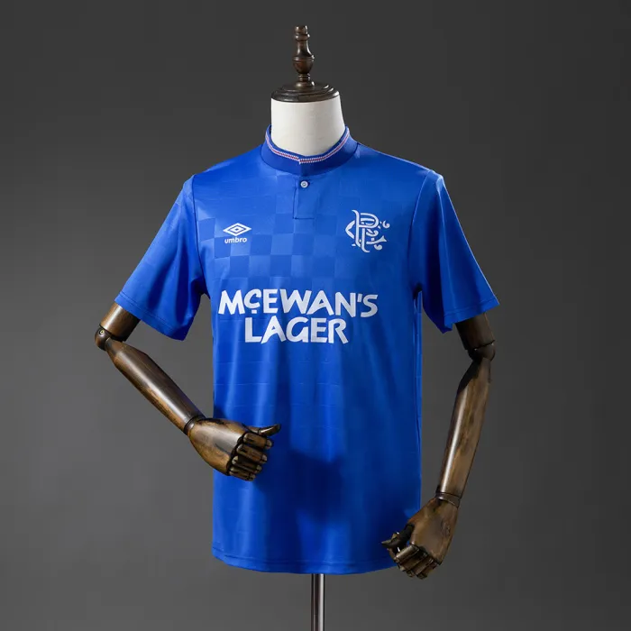 Retro 87-90 Rangers home soccer jersey