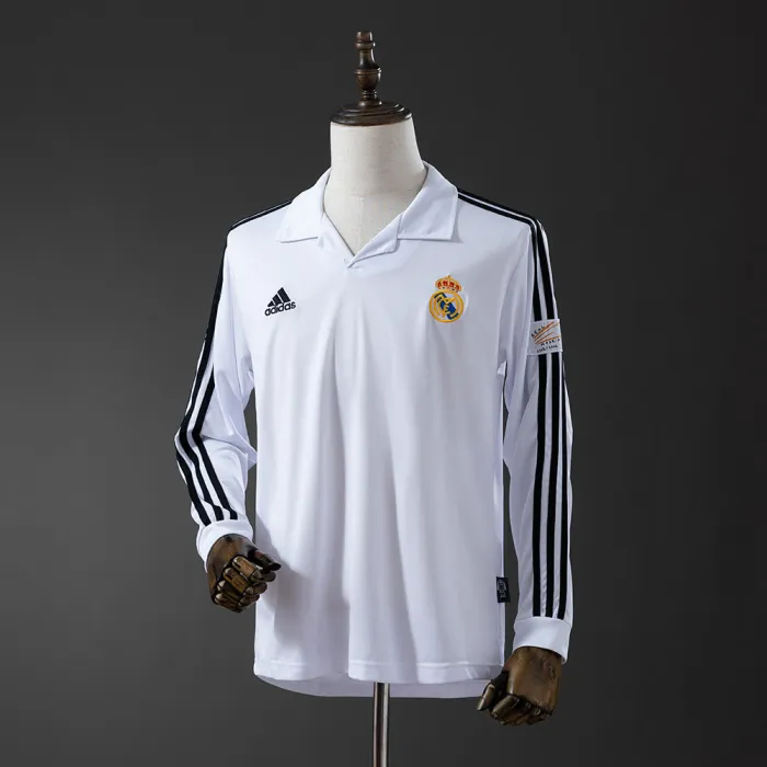 Retro Real Madrid 2002-03 Home Long Sleeves